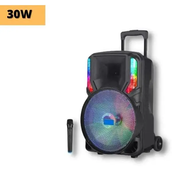 Портативна колонка бумбокс XPRO GZ-612 валіза 30Вт USB SD FM радіо Bluetooth 1 мікрофон ДК (MER-15679) - фото 2