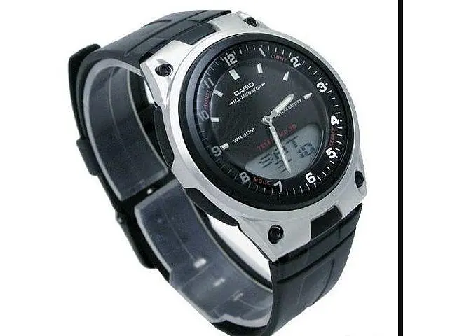Годинники наручні чоловічі чорні кварцові оригінальні Японія Casio Collection AW-80-1AVES - фото 3