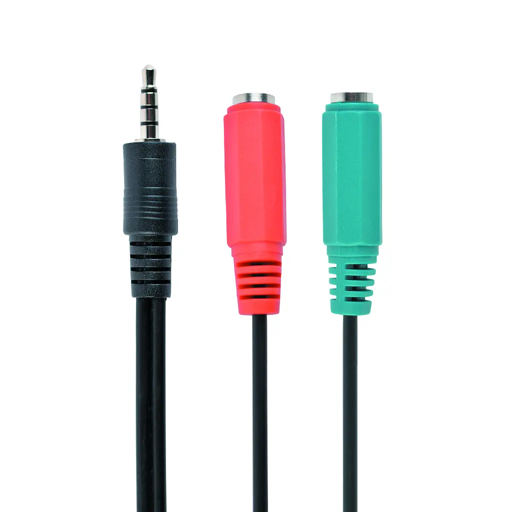 Кабель мультимедійний 3.5mm M to 2x3.5mm F 0.2m Cablexpert (CCA-417)