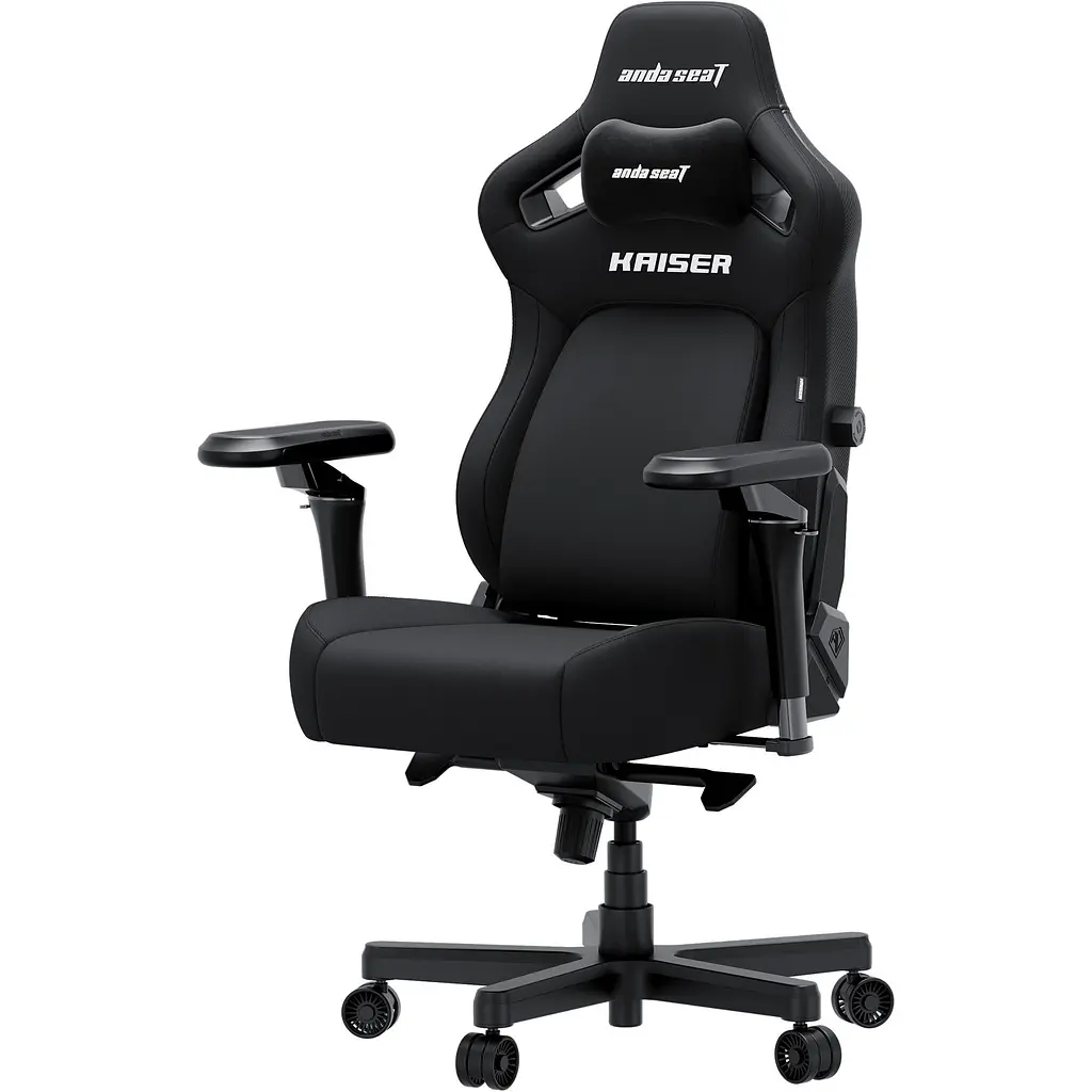 Геймерське крісло Anda Seat Kaiser 4 V2 карбонова тканина розмір XL чорне (AD12YDDC-XLL-20-B-CF-03) [167645] - фото 2