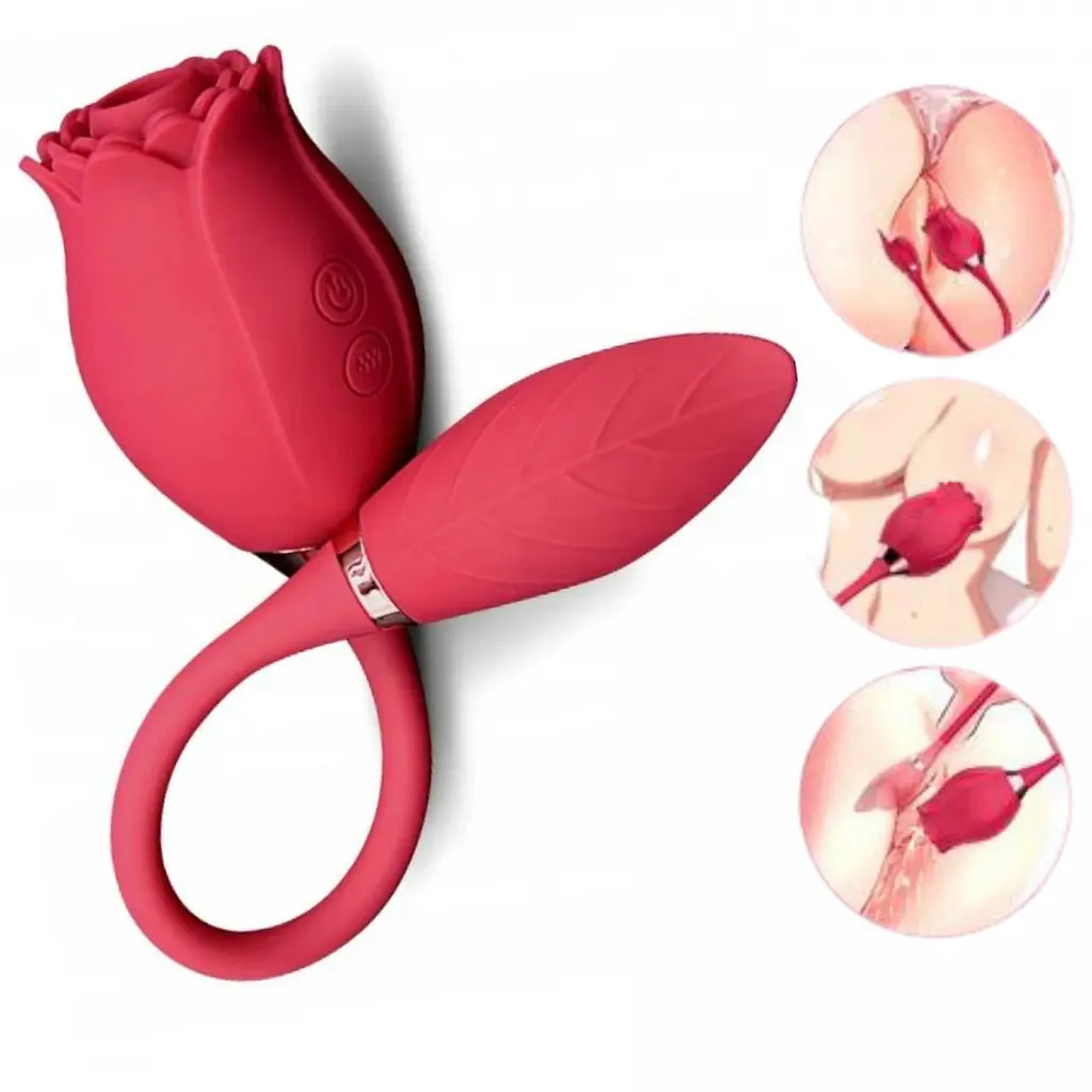 Вакуумний стимулятор клітора з вібрацією Boss Series Miss Coyness червоний - фото 8