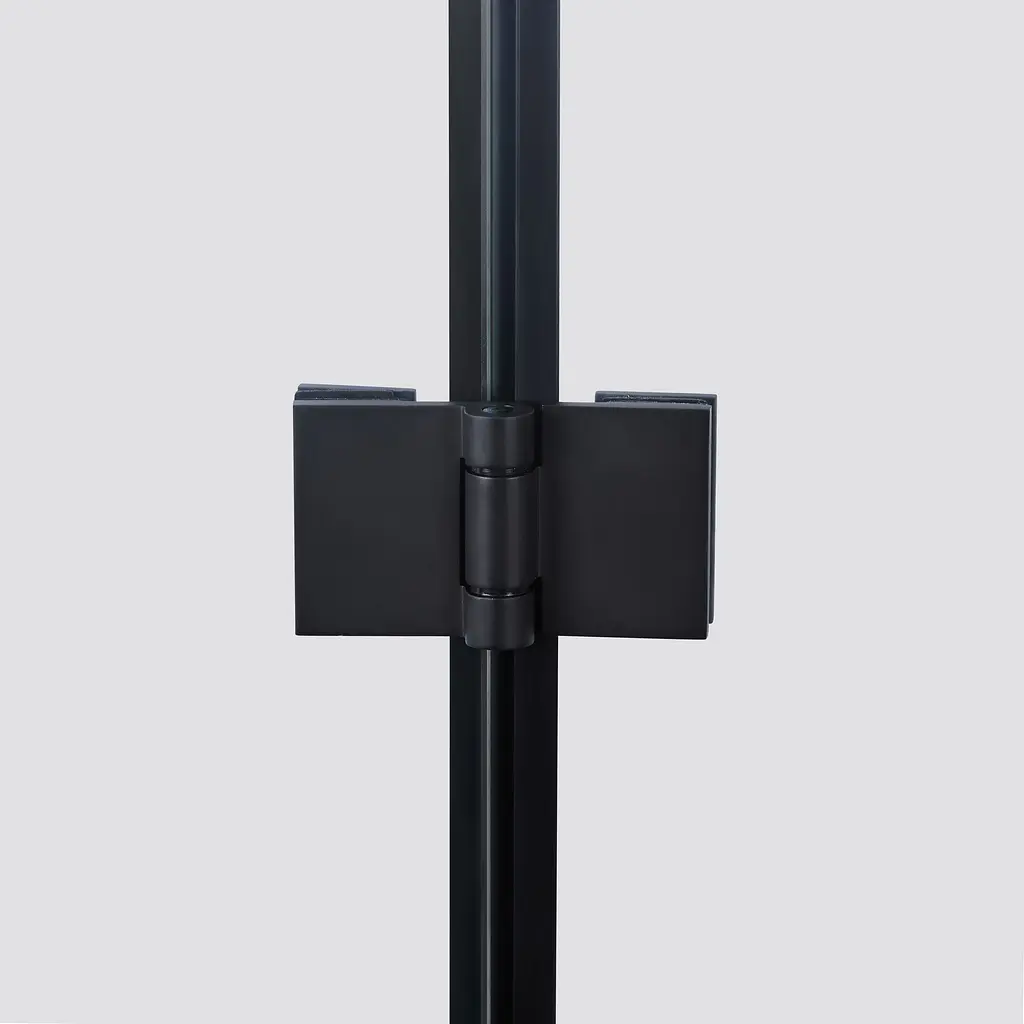 Душова кабіна Qtap Capricorn BLA1099SC6 90x90 см, скло Clear 6 мм, покриття CalcLess без піддона, Чорний, Універсальна, прозорий - фото 4