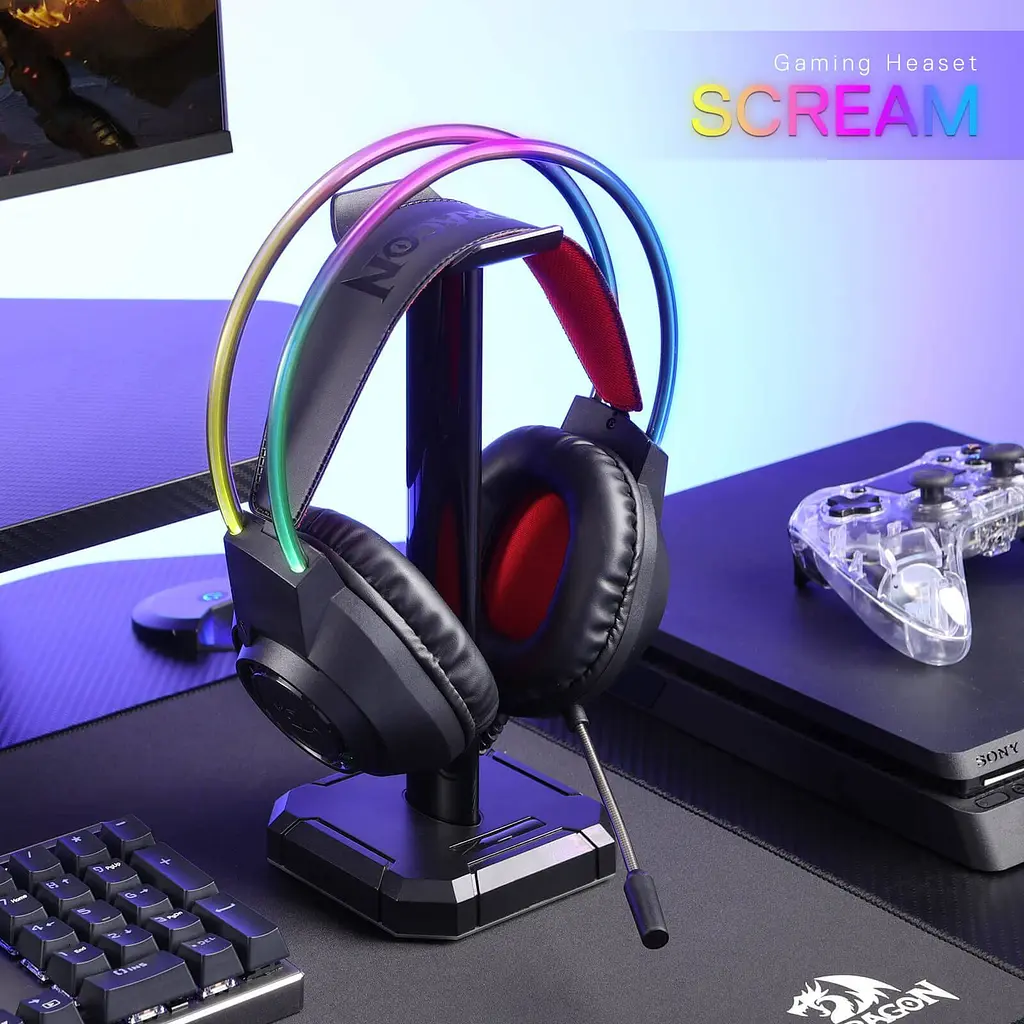 Игровые наушники Redragon Scream H231 USB Black (71931) [150111] - фото 7