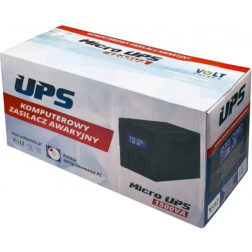 ИБП Преобразователь напряжения UPS Volt Polska 1500VA 2x9Ah (900/1500W) - фото 5