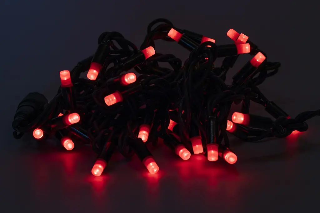 Світлодіодна новорічна гірлянда Devilon подовжувач IP44 LED 5 м 50 л червоний (040582) - фото 2