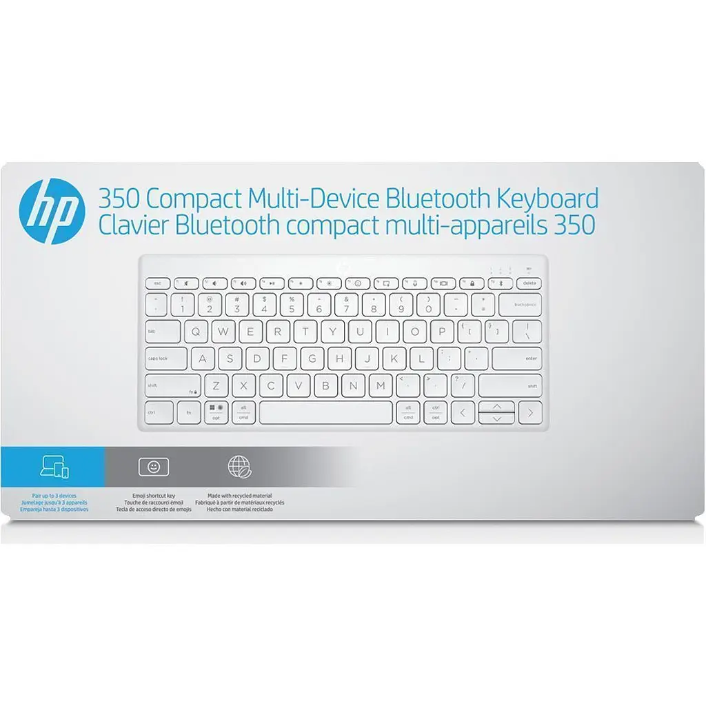 Клавіатура HP 350 Multi-Device Bluetooth UA White (692T0AA) [160272] - фото 9