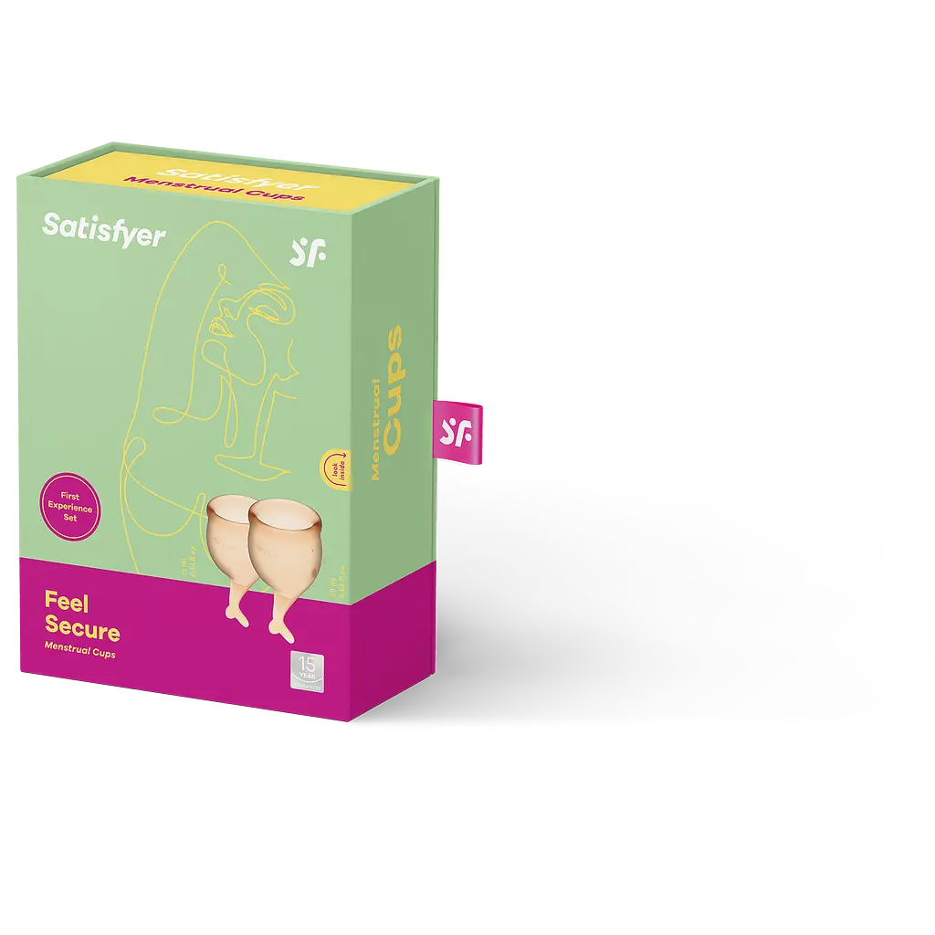 Менструальные чаши Satisfyer Feel Secure 2 шт. оранжевые - фото 2