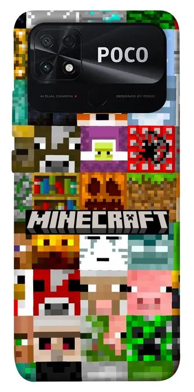 Чохол Demsky Minecraft collage для Xiaomi Poco C40