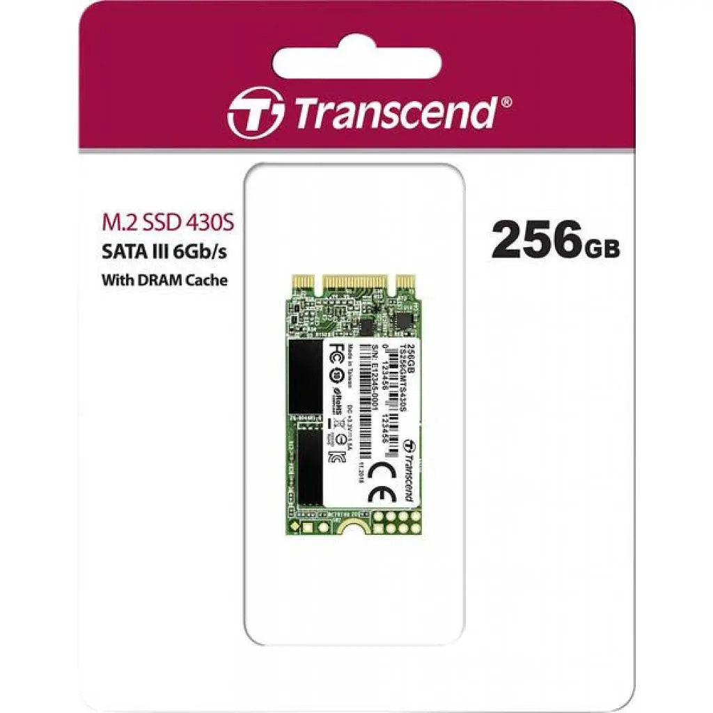Накопичувач SSD M.2 2242 256GB Transcend (TS256GMTS430S) - фото 3