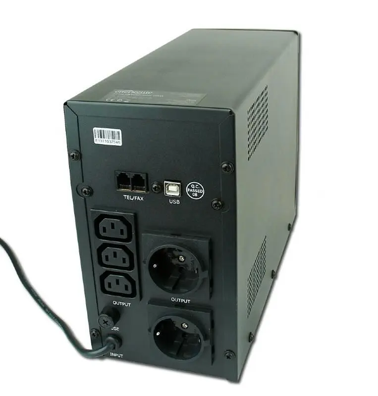 Джерело безперебійного живлення EnerGenie 1200VA LCD USB метал (EG-UPS-033) - фото 3