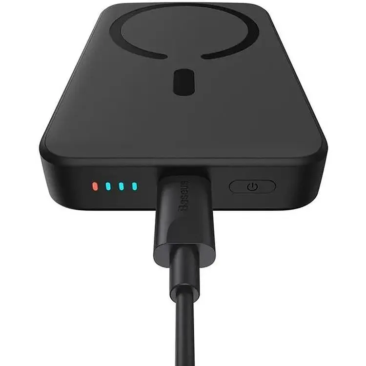 Портативна батарея Baseus Magnetic Mini Wireless Fast Charge Power Bank 10 000 mAh 20W PPCX030001 Black - фото 4