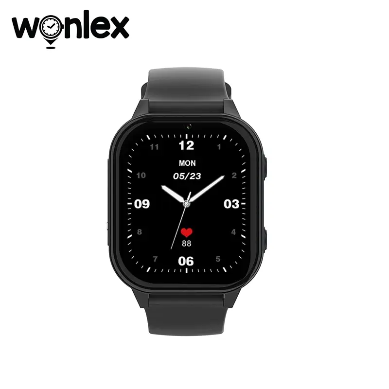 Смарт-часы детские Wonlex KT19 RPO 4G с камерой WI-FI GPS SIM-карта Black (16992) - фото 2