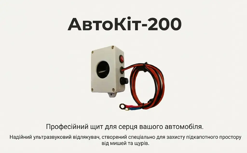 Автомобільний портативний відлякувач гризунів АвтоКіт-200 - фото 6