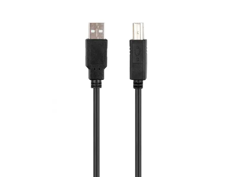 Кабель Vinga USB 2.0 AM/BM Black 5m (VCPUSBAMBM5BK) - фото 2