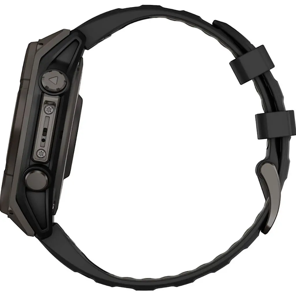 Смарт-годинник Garmin Fenix 8 Solar Sapphire 47mm Carbon Gray DLC Titanium with Black/Pebble Gray Silicone Band (010-02906-11) [115067] - фото 4