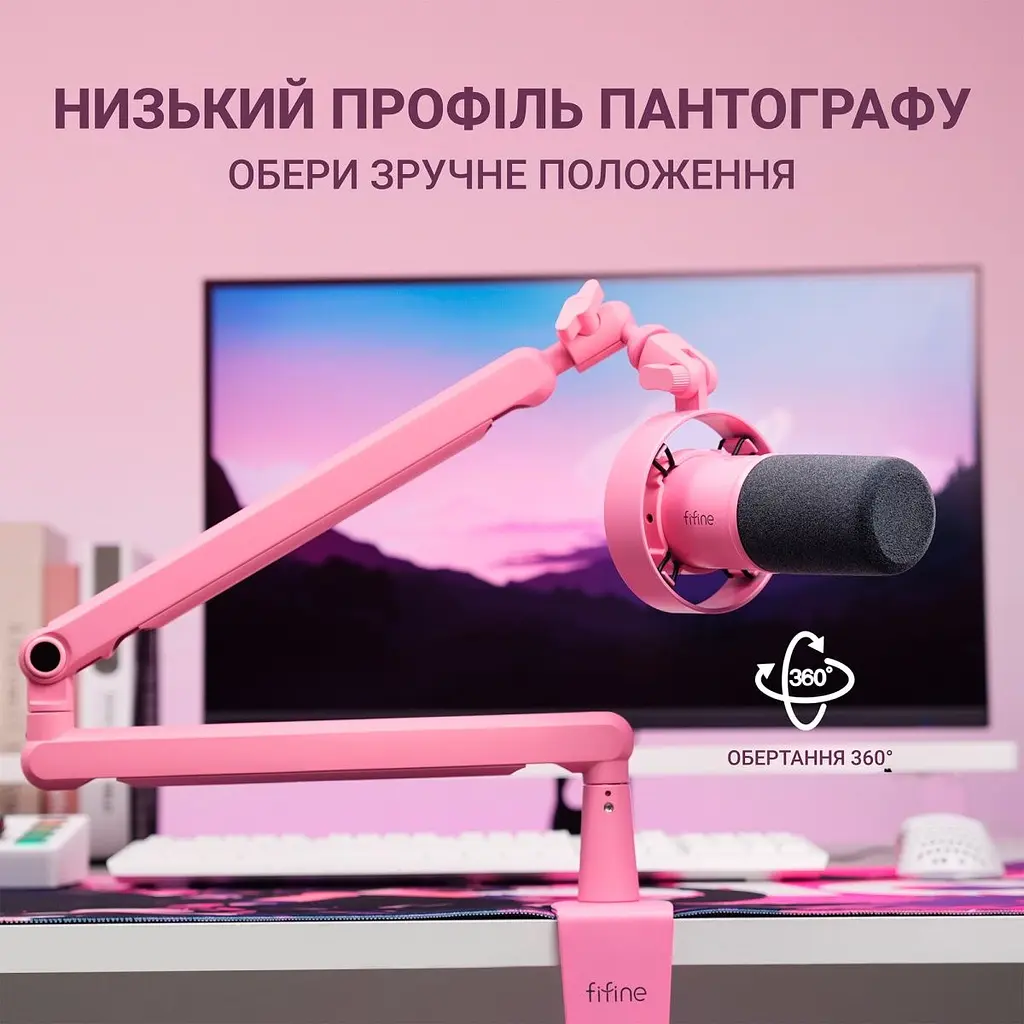Мікрофон Fifine T688P Pink [126022] - фото 6