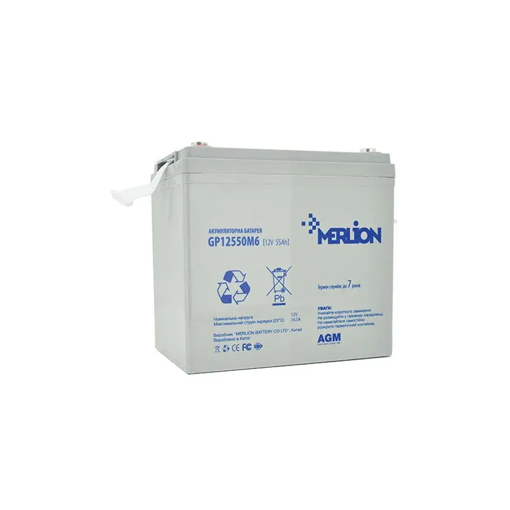 Батарея до ДБЖ Merlion 12V-55Ah (GP12550M6)
