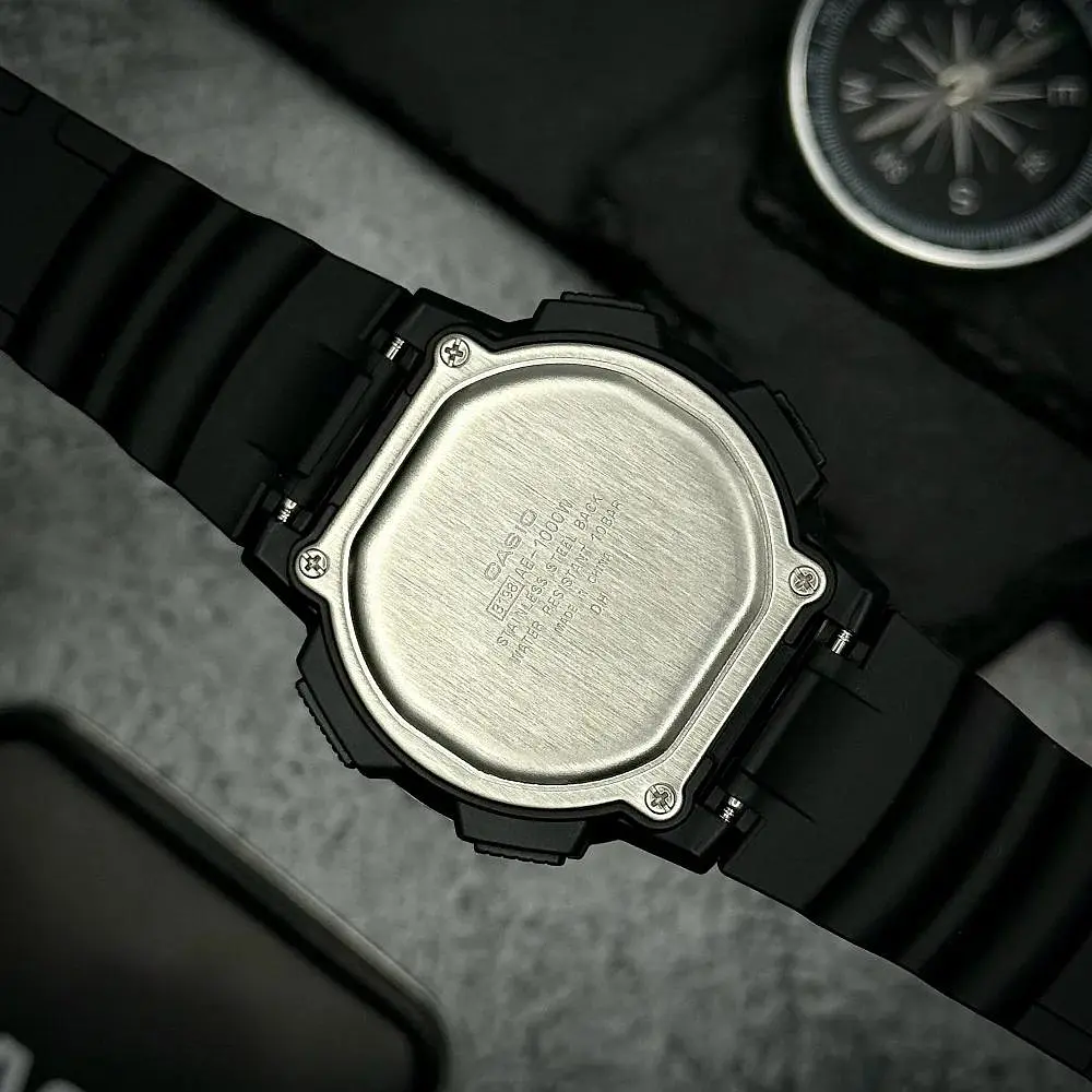 Чоловічий годинник Casio AE-1000W-1A Чорний ( AT1141-0183 ) - фото 5