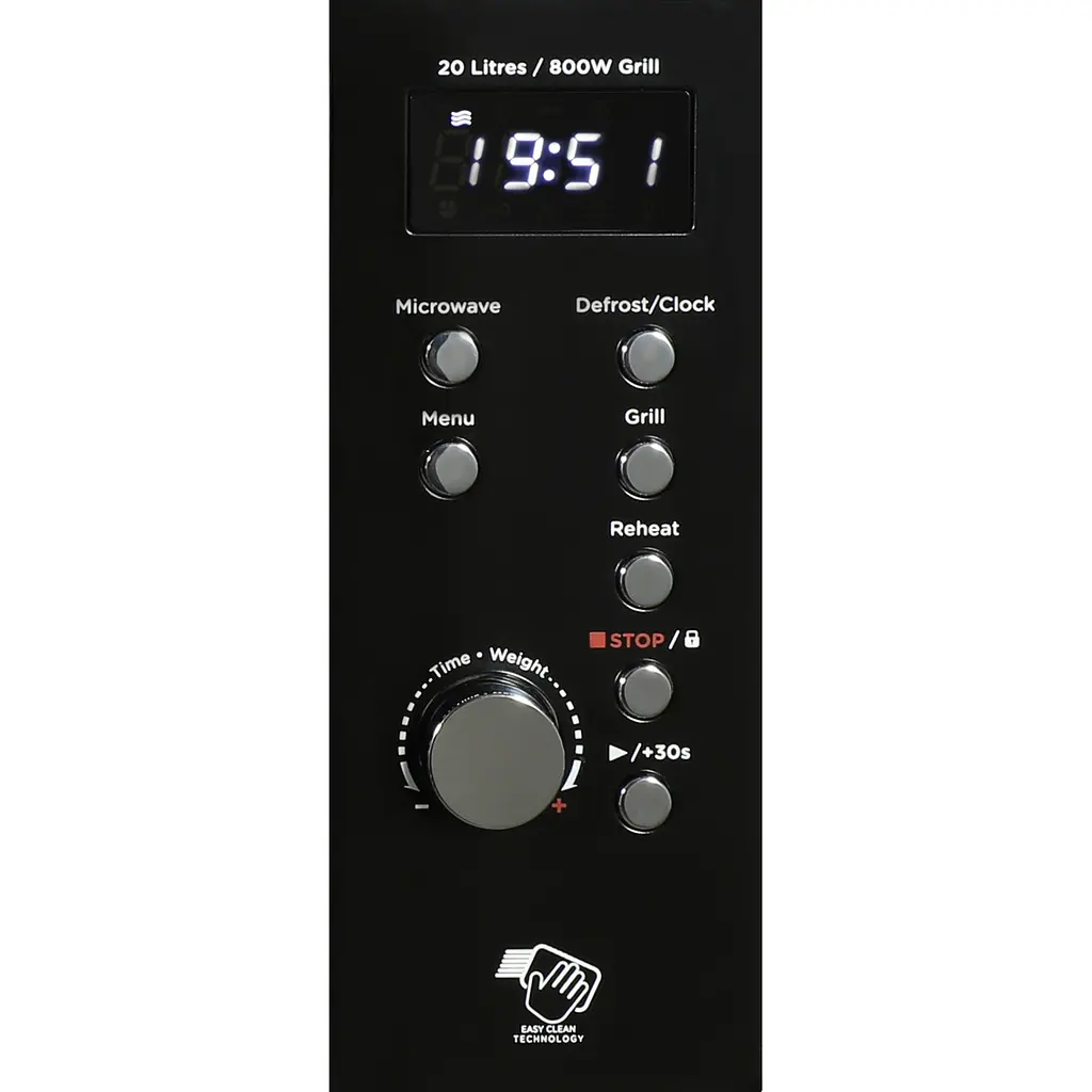 Мікрохвильова піч AIWA NAMICOOK CRYSTAL20 MW-202DG BK 20л/700Вт/гриль/ Child LOCK/чорна - фото 5