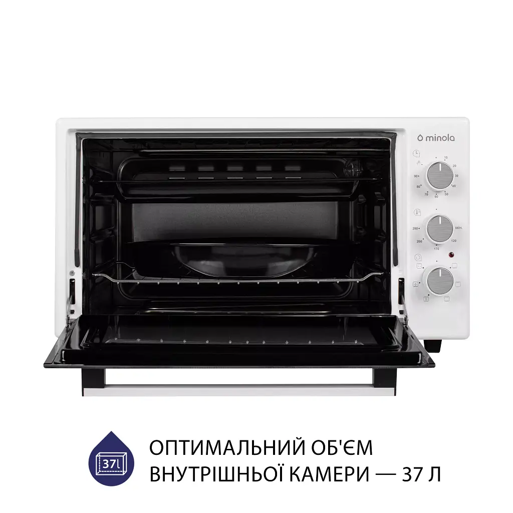 Электрическая печь Minola FOET 3714 WH - фото 2