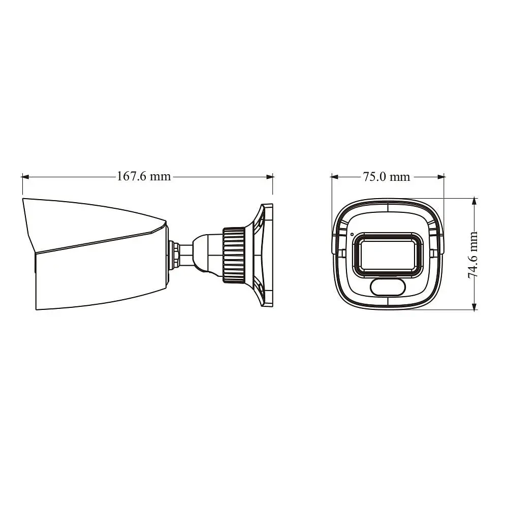 IP-відеокамера 4Mp TVT TD-9441S4L-A(D/PE/AW2) Black f=2.8mm, ІЧ+LED-підсвічування, з мікрофоном (77-00478) - фото 2