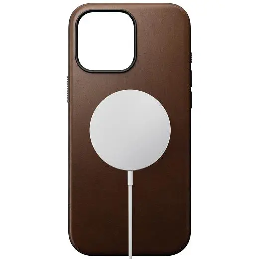 Шкіряний чохол Nomad Modern Leather Case Brown для iPhone 16 Pro Max (NM01692485) - фото 3