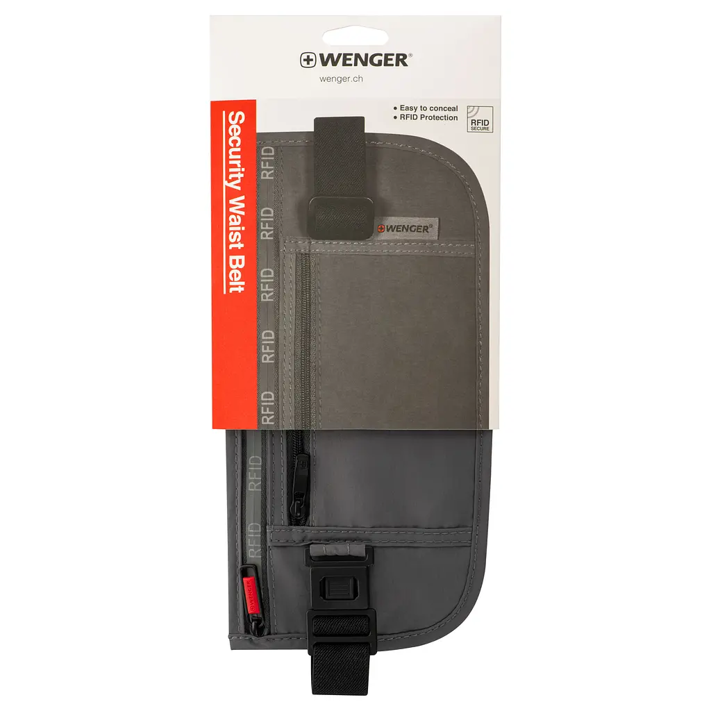 Сумка на пояс, waist belt with RFID pocket, серая Wenger sum0027701 - фото 4