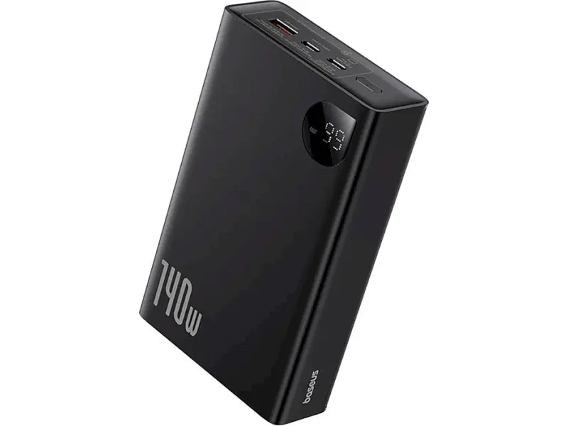 Внешний аккумулятор (павербанк) BASEUS Adaman Metal Digital Display 24000mAh 140W Black (P10021508113-00;P10021507112-02) - фото 4