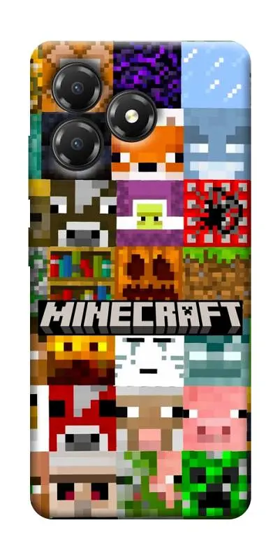 TPU чохол Demsky Minecraft collage для ZTE Blade A36