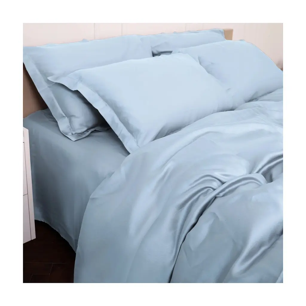 Постільна білизна MirSon Tencel №04 Blue 220 x 240 King Size (2200009369537) - фото 4