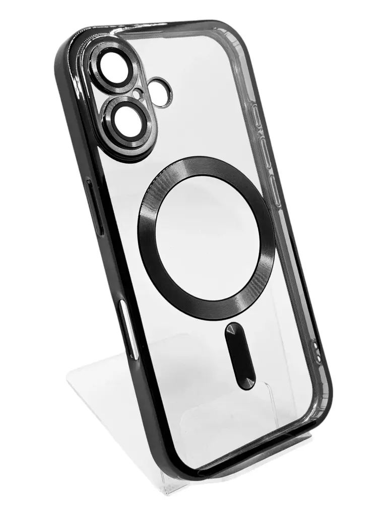 Чохол-накладка BeCover TPU Chrome Case MagSafe для Apple iPhone 16 Black (712070) - фото 2