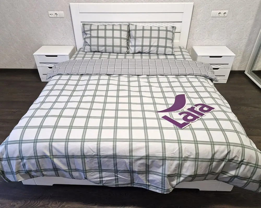 Постільна білизна LARA бязь d11362d двоспальна 180х220 см - фото 5