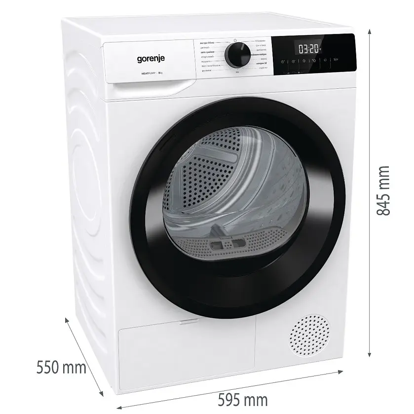 Сушильная машина Gorenje DHNE82/UA (DHLE802U) (7068489) - фото 3