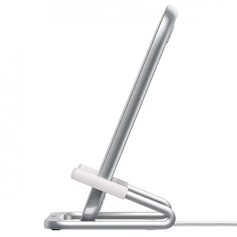 Беспроводное зарядное устройство для Baseus Rib Horizontal and Vertical Holder 15W WXPG-02 White - фото 7