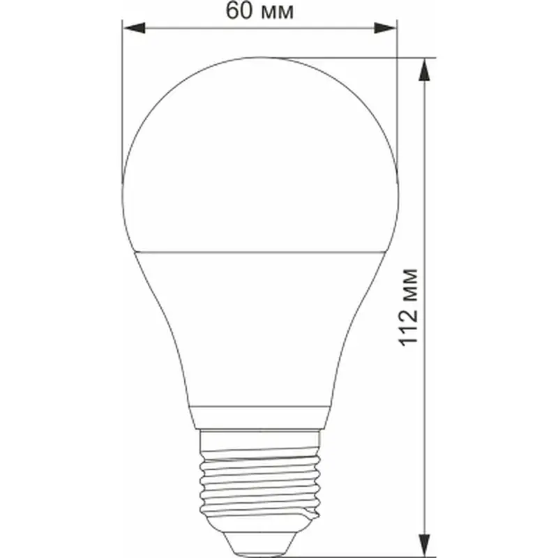 Лампочка Videx LED A60e 12V 10W E27 4100K (VL-A60e12V-10274) - фото 3
