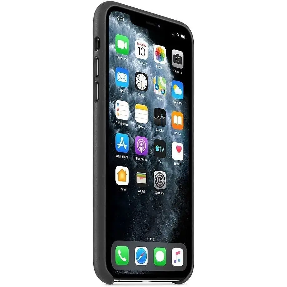 Оригінальний шкіряний чохол Apple Leather Case для iPhone 11 Pro Max (6.5") Black (MX0E2ZM/A) - фото 5