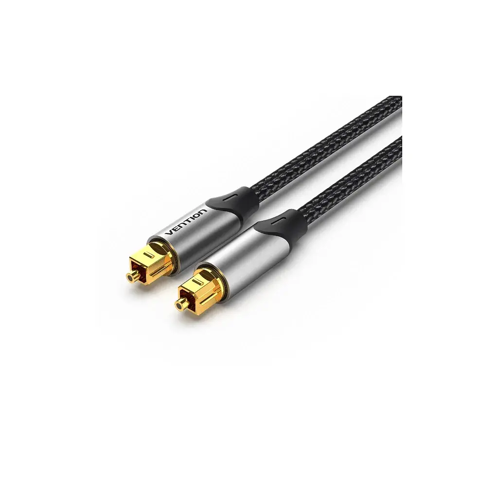 Кабель мультимедійний Optical Toslink 2.0m 5.1ch gray Vention (BAVHH) - фото 2