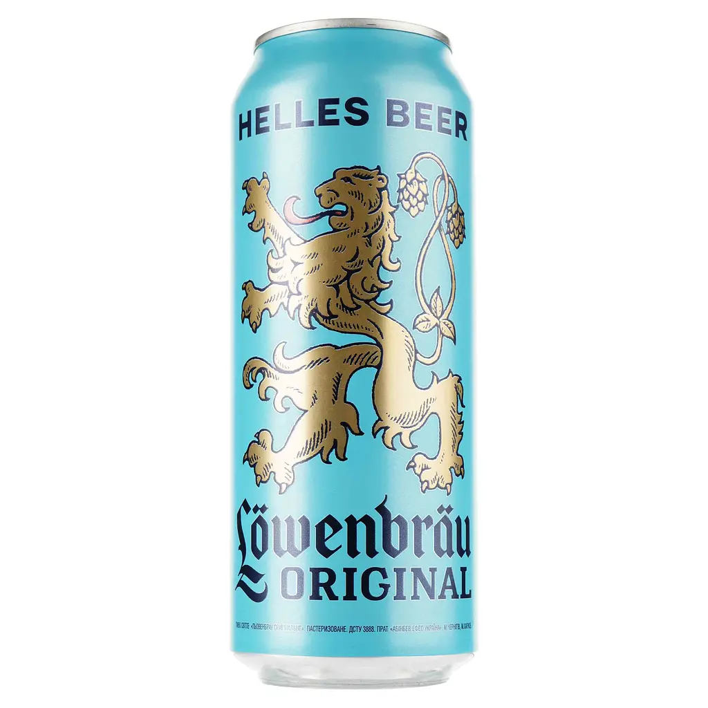 Упаковка пива Lowenbrau Original светлое 5.1% 12 л ж/б (0.5 л х 24 шт.) - фото 2