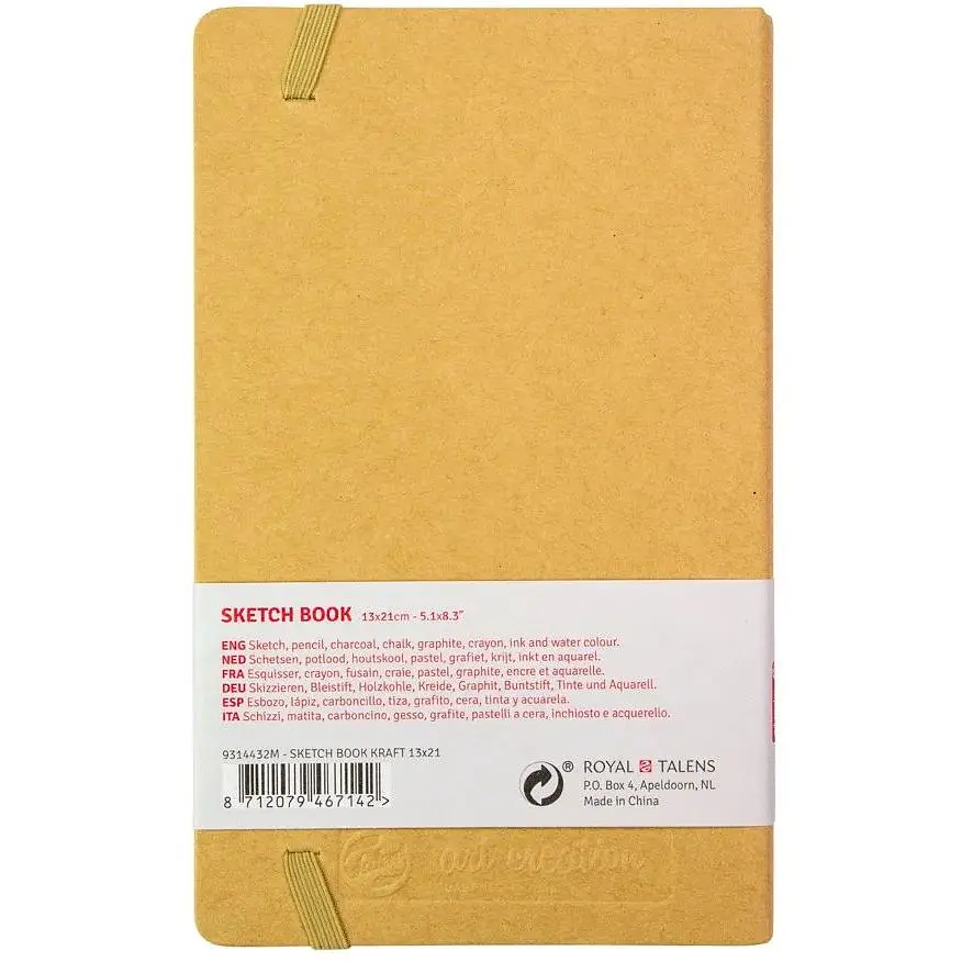 Блокнот для графики Royal Talens Art Creation А5 (13х21см) 140г/м2 80л Kraft - фото 2