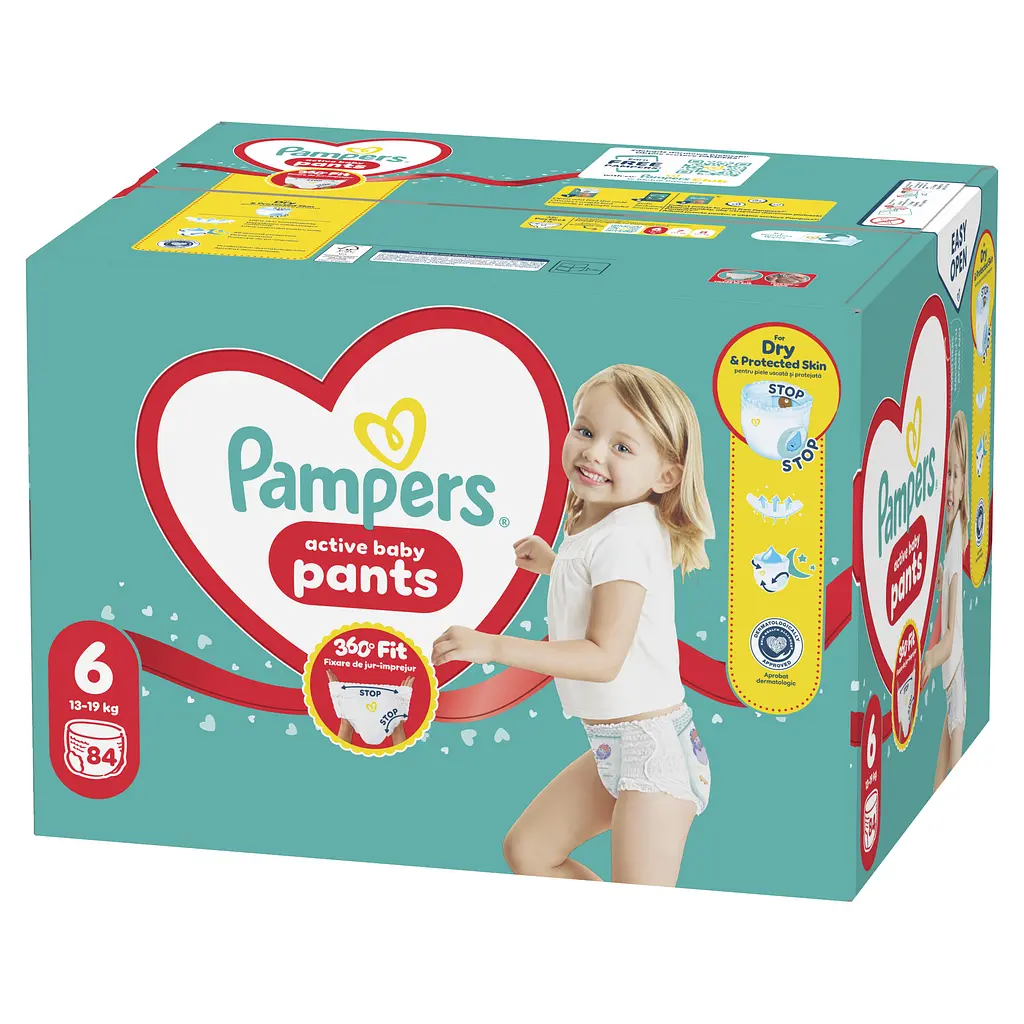 Набір підгузки-трусики Pampers Active Baby Pants Розмір 6 (13-19 кг) 84 шт. - фото 2