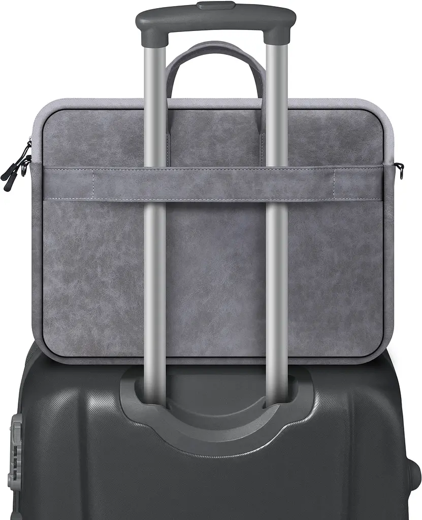 Сумка для ноутбука 15.6'' Defender Solid PU шкіра кишеня сіра - фото 4