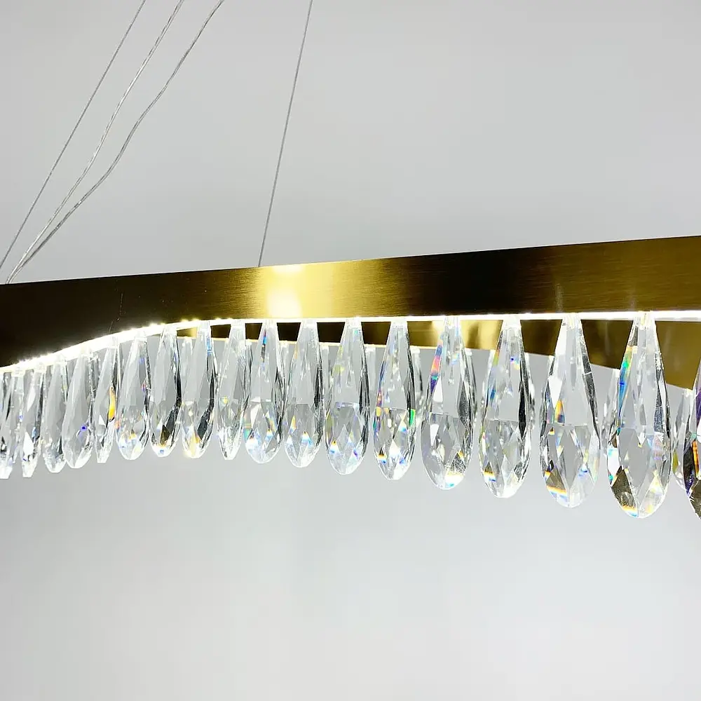 Удлиненная люстра Xavier с хрустальными камнями | Ст. MD9132L-1000 | Line F - фото 9