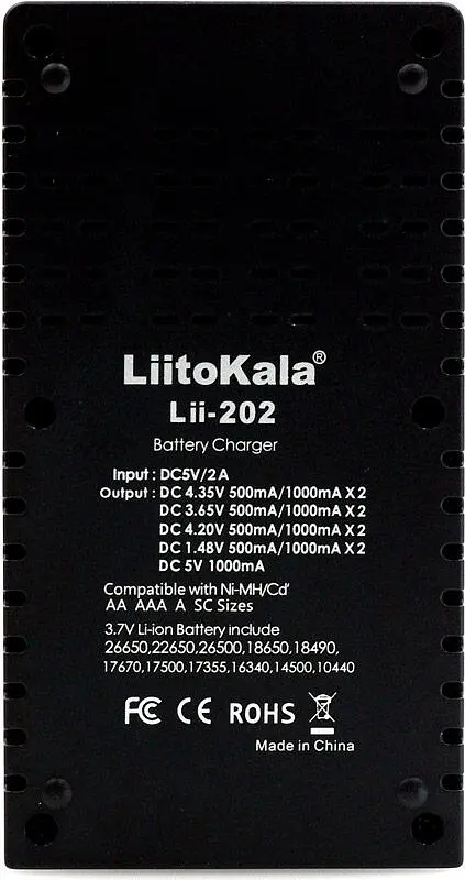 Зарядний пристрій LiitoKala Lii-202 [79348] - фото 5