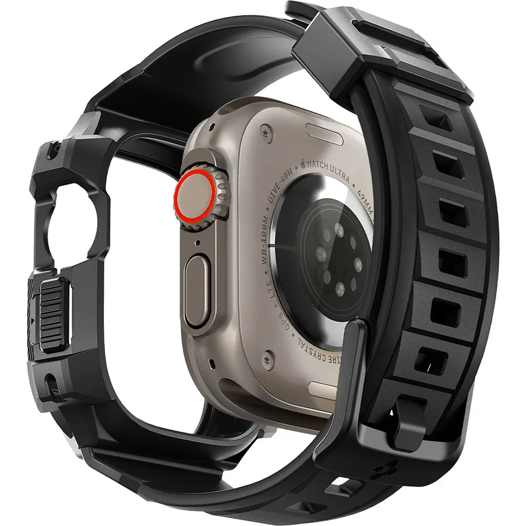 Чохол-ремінець Spigen Rugged Armor Pro для Apple Watch Ultra 49mm Black [ACS05460] [85167] - фото 8