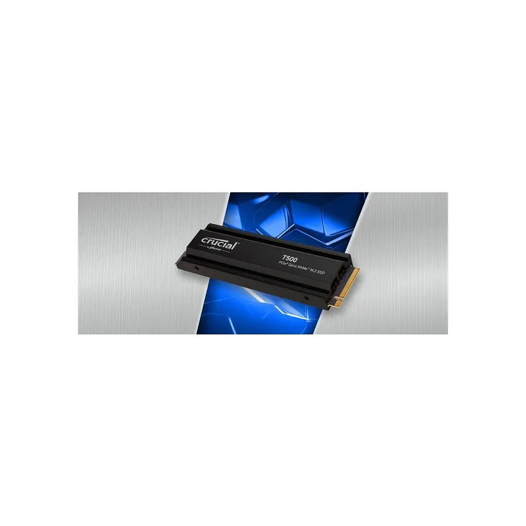 Накопичувач SSD M.2 2280 1TB T500 heatsink Micron (CT1000T500SSD5) - фото 3