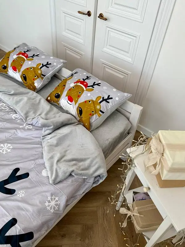 Постільна білизна євро Dushka Home Сатин Плюш 21353 200х220 см - фото 6