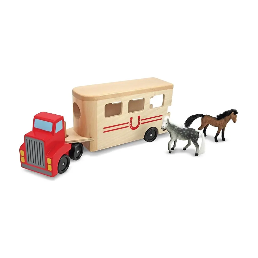 Ігровий набір Melissa & Doug автомобіль-причіп для коней (MD14097) - фото 3