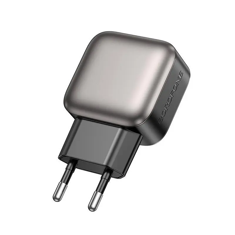 Адаптер мережевий Borofone Absolute dual-port charger BAS51A 2USB, 12W/2.4A - фото 3