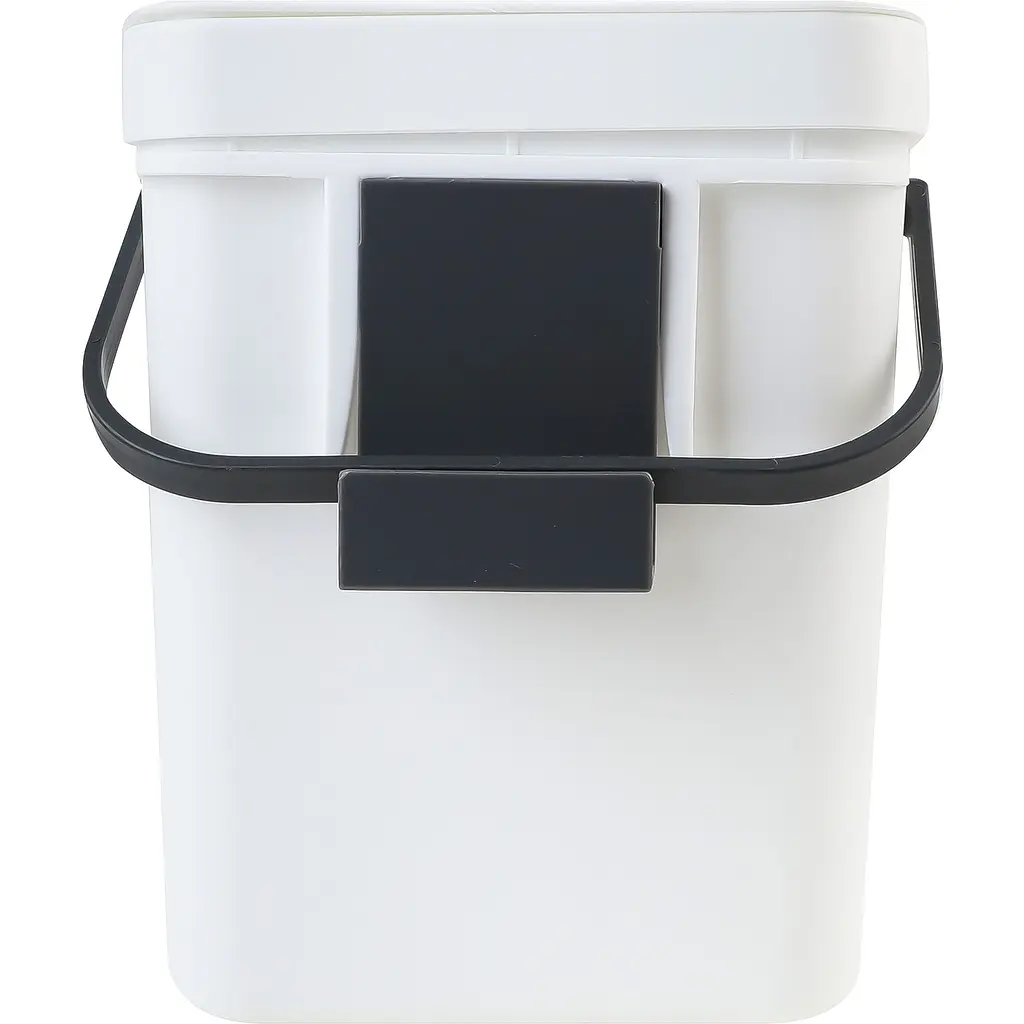 Відро для сміття MBM My Home з кришкою 5 л біле (BIN-11 5L WHITE/ANTHRACITE) - фото 4