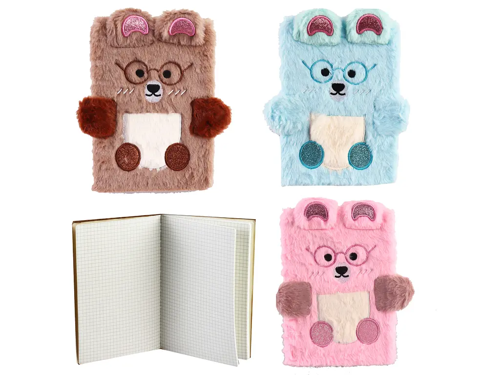 Блокнот пухнастий Bears, А5, 80 аркушів, 70 г/м² (В асортименті) - фото 2